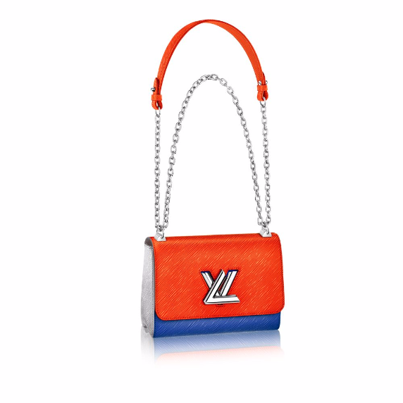 Louis Vuitton Marine Orange Epi Twist MM Bag - Click Image to Close