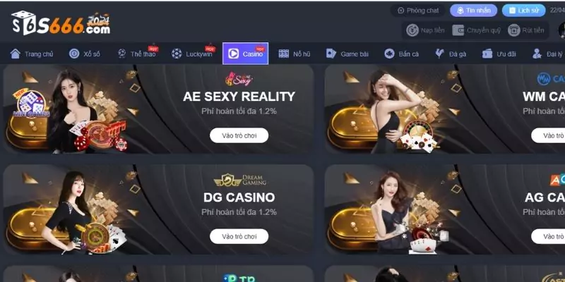 Giới thiệu về game casino tại S666
